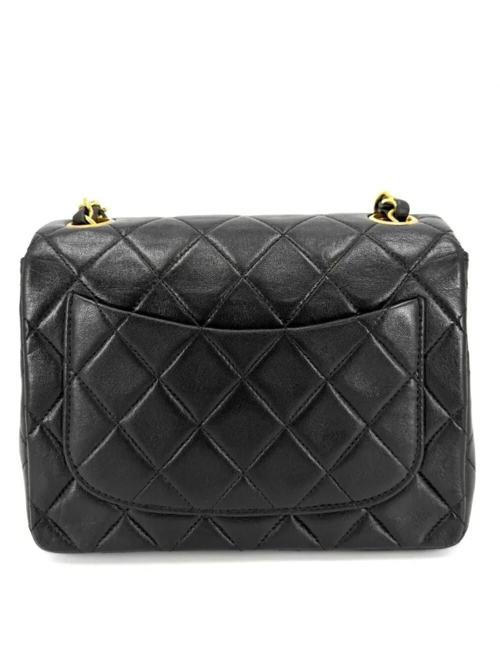 Chanel Shoulder Bag Mini Quilted Chain Turnlock Crossbody Mini Vintage CC Logo